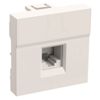Мережева розетка RJ45 (розетка LAN) IEK ПРАЙМЕР 1-портова UTP, категорія 5E, біла