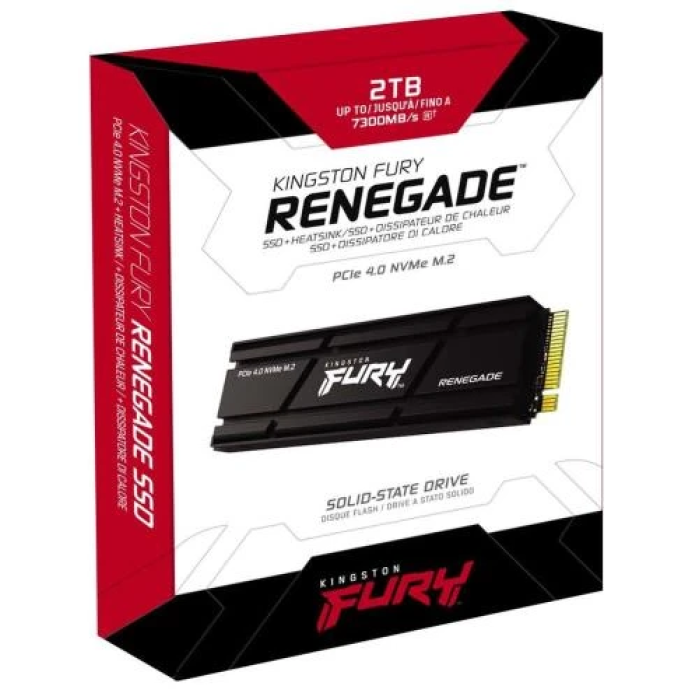 Швидкий SSD Kingston FURY Renegade 2 ТБ PCIe 4.0 з радіатором