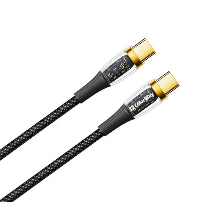 Кабель USB-C–USB-C ColorWay на 100 Вт, довжина 1 м