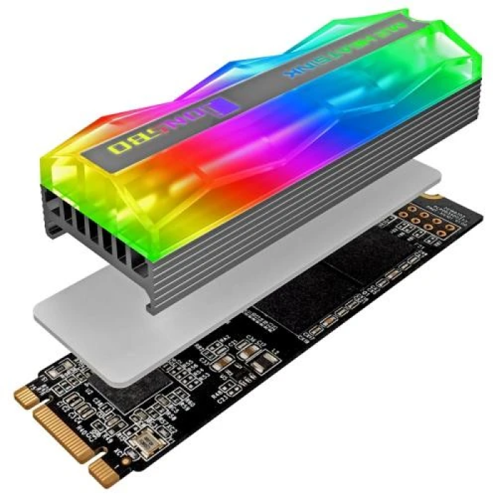 Радіатор Jonsbo для накопичувача M.2 2280 із RGB-підсвічуванням