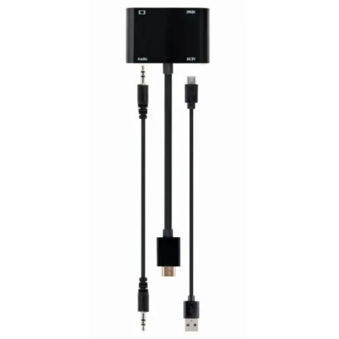 Перехідник Cablexpert HDMI–VGA зі звуком, 15 см