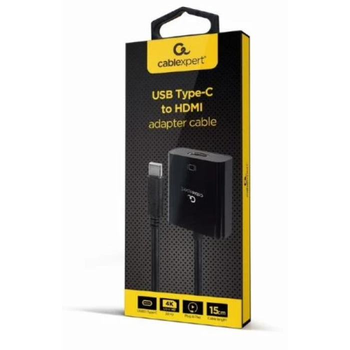 Адаптер USB-C—HDMI Cablexpert A-CM-HDMIF-03, 15 см