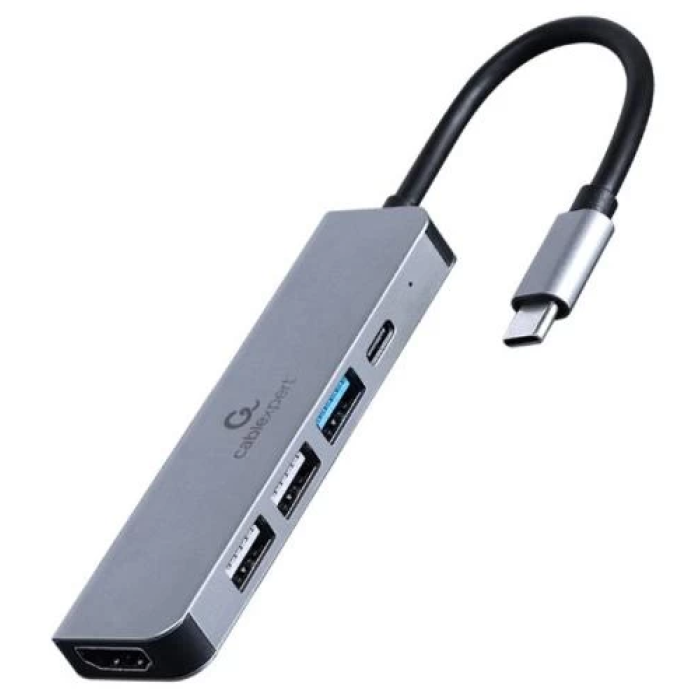 USB-хаб Cablexpert A-CM-COMBO5-03 із HDMI та Power Delivery