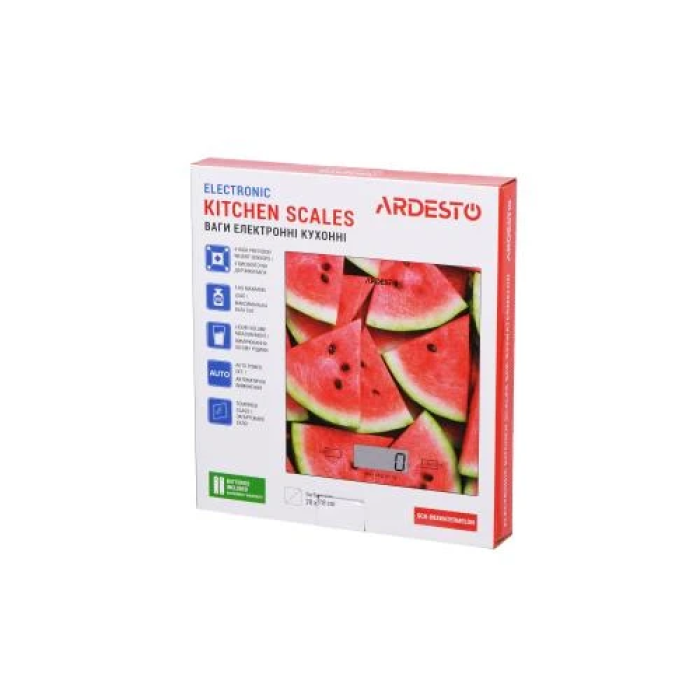 Електронні кухонні ваги Ardesto SCK-893WATERMELON до 5 кг