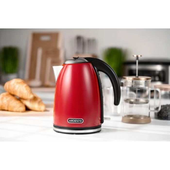 Електрочайник Ardesto EKL-F340R — об’єм 1,7 л, потужність 2200 Вт