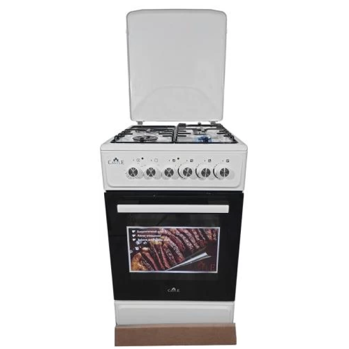Комбінована плита Castle CPEG-50W 50×60 см білого кольору