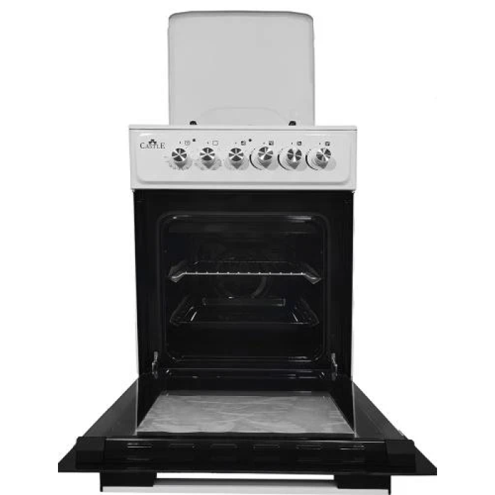 Комбінована плита Castle CPEG-50W 50×60 см білого кольору