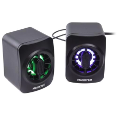 Колонки 2.0 (акустична система) Maxxter CSP-U005RGB Black, RGB, 2 x 3 Вт