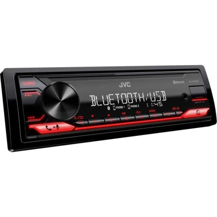 Автомагнітола JVC KD-X282BT 1 Din із червоним підсвічуванням
