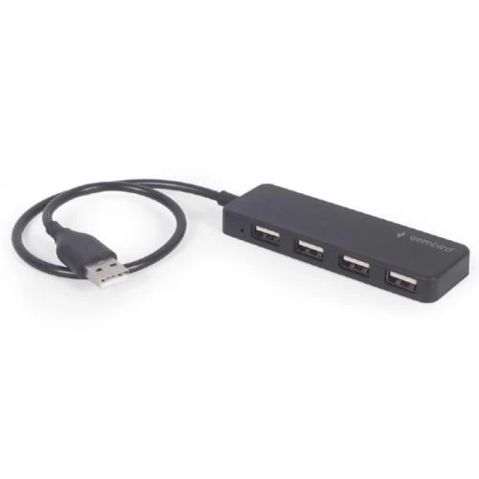 USB-хаб Gembird на 4 порти USB 2.0 з кабелем 30 см