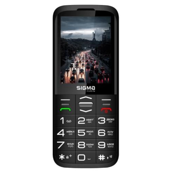 Кнопковий телефон Sigma mobile Comfort 50 Grace, чорний
