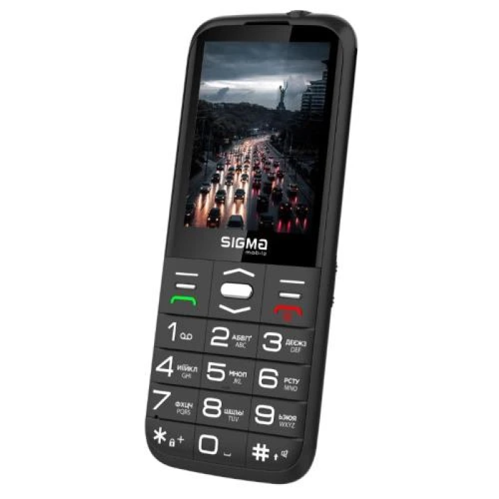 Кнопковий телефон Sigma mobile Comfort 50 Grace, чорний