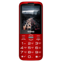 Кнопковий телефон (телефон для літніх людей) Sigma mobile Comfort 50 Grace червоний, 2 SIM, 1700 мА·год
