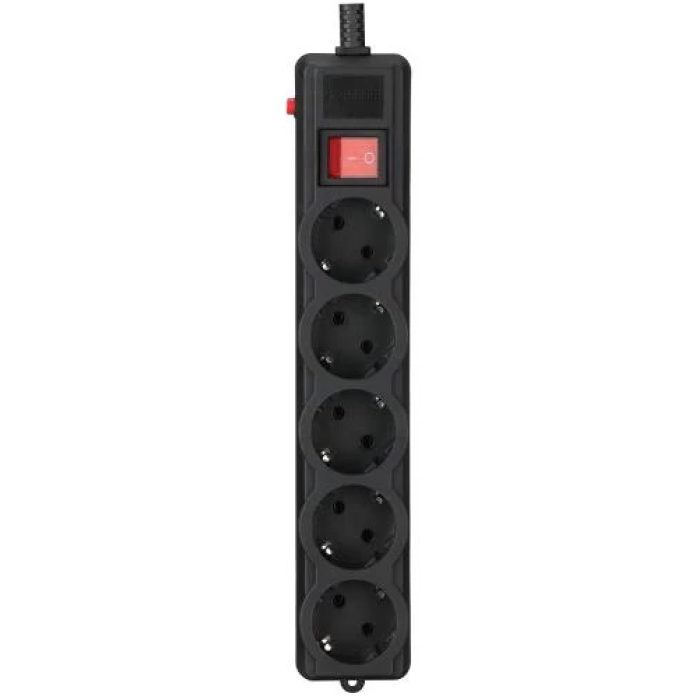 Gembird SPG5-G-15B-PRO — мережевий фільтр на 5 розеток, 4,5 м