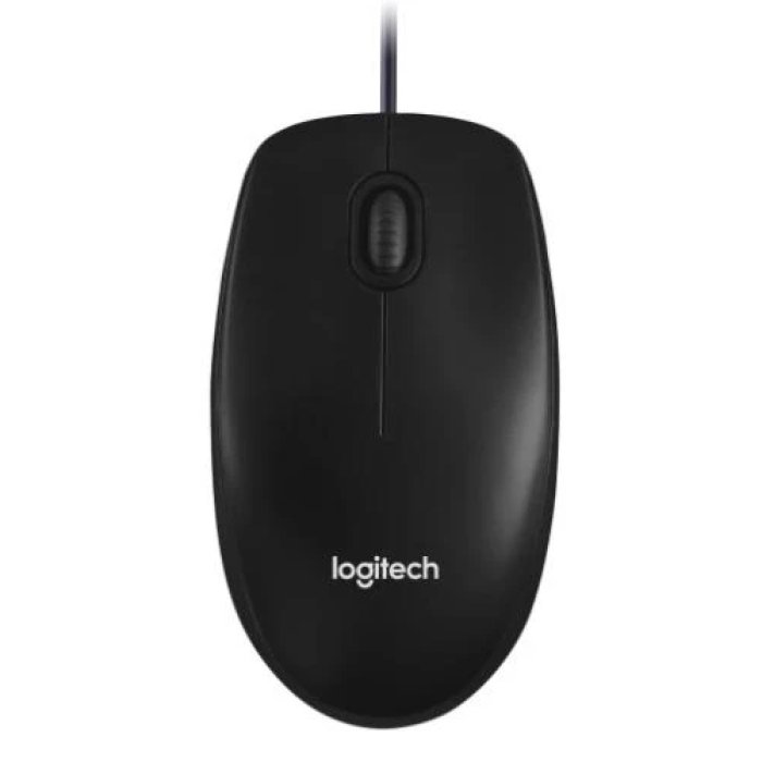 Logitech M100 — чорна оптична миша 1000 dpi з USB-підключенням