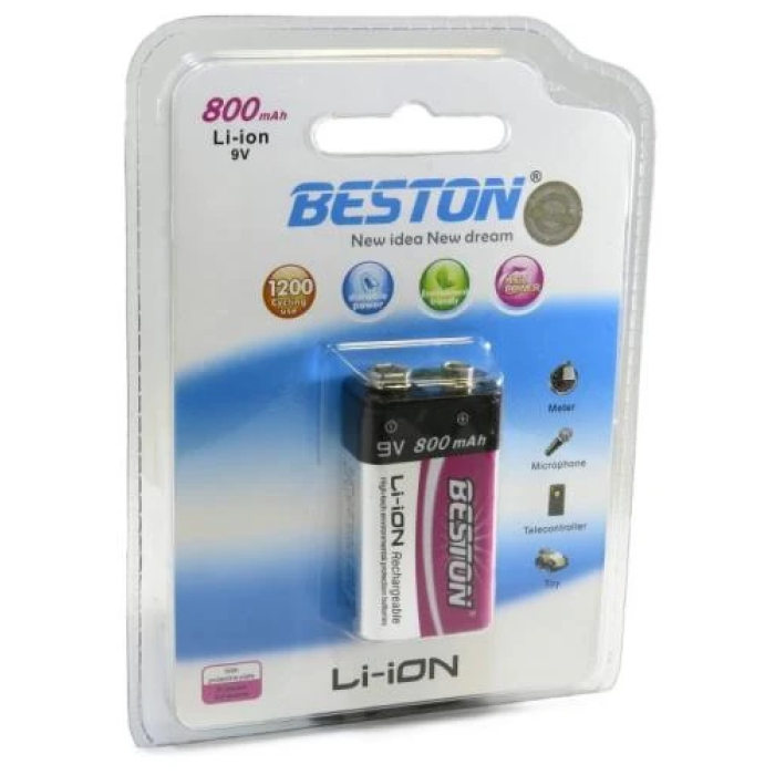 Акумулятор Beston CR-9V 9 В ємністю 800 mAh