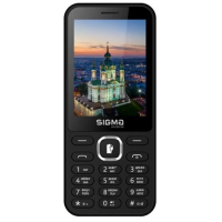 Кнопковий мобільний телефон (мобільник) Sigma mobile X-style 31 Power чорний, 3100 мА·год