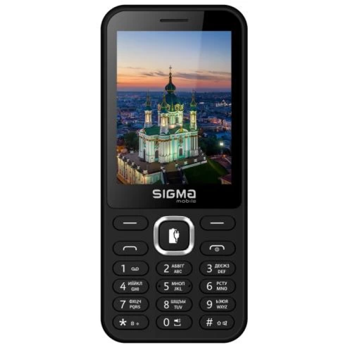 Кнопковий телефон Sigma mobile X-style 31 Power, чорний