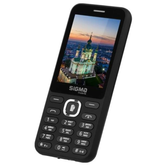 Кнопковий телефон Sigma mobile X-style 31 Power, чорний