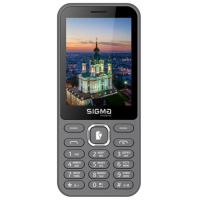 Мобільний телефон (кнопковий) Sigma mobile X-style 31 Power TYPE-C, Grey, 3100 мА·год