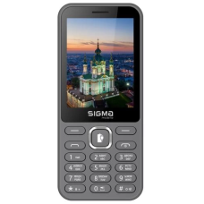 Мобільний телефон (кнопковий) Sigma mobile X-style 31 Power TYPE-C, Grey, 3100 мА·год
