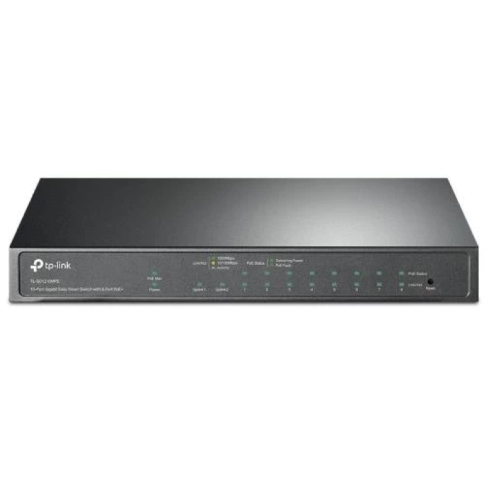 Мережевий комутатор TP-Link TL-SG1210MPE з 8 портами PoE+