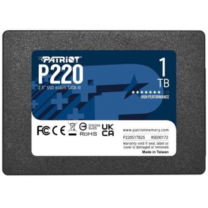 SSD-накопичувач Patriot P220 на 1 ТБ із SATA3