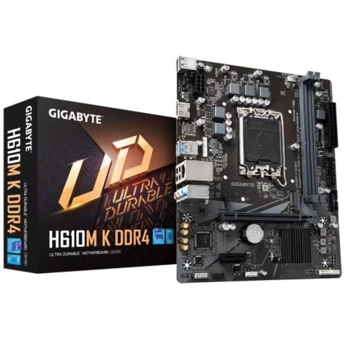 Материнська плата Gigabyte H610M K DDR4 формату MicroATX