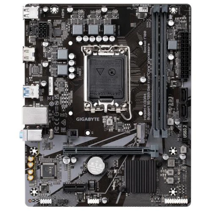 Материнська плата Gigabyte H610M K DDR4 формату MicroATX