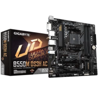 Материнська плата (системна плата) Gigabyte B550M DS3H AC AM4, MicroATX, Wi-Fi, 4 слоти DDR4