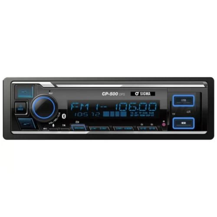 Автомагнітола SIGMA CP-500BT RGB для 1 Din з Bluetooth