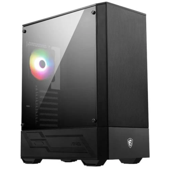 Корпус MSI MAG Forge 110R чорний ATX з ARGB-підсвічуванням