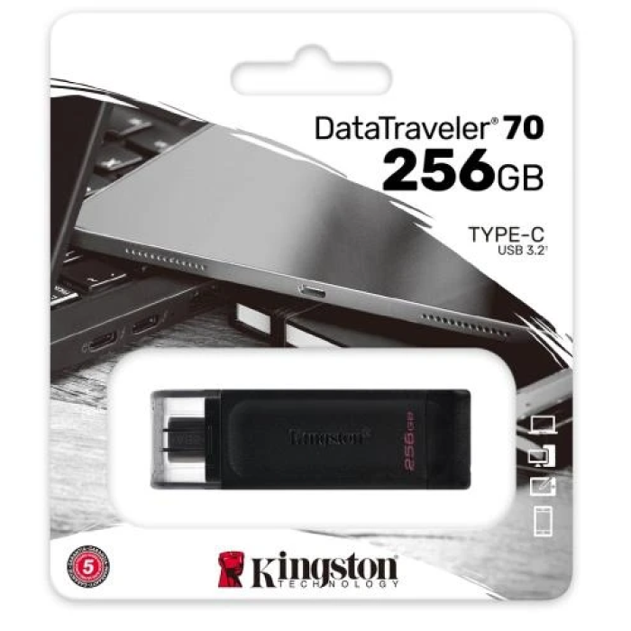 Флешка Kingston DataTraveler 70 на 256 ГБ із Type-C
