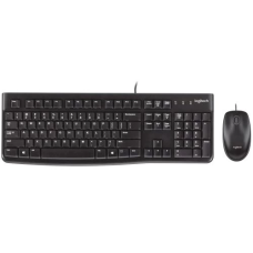 Комплект клавіатура та миша (набір) Logitech MK120 Black, USB