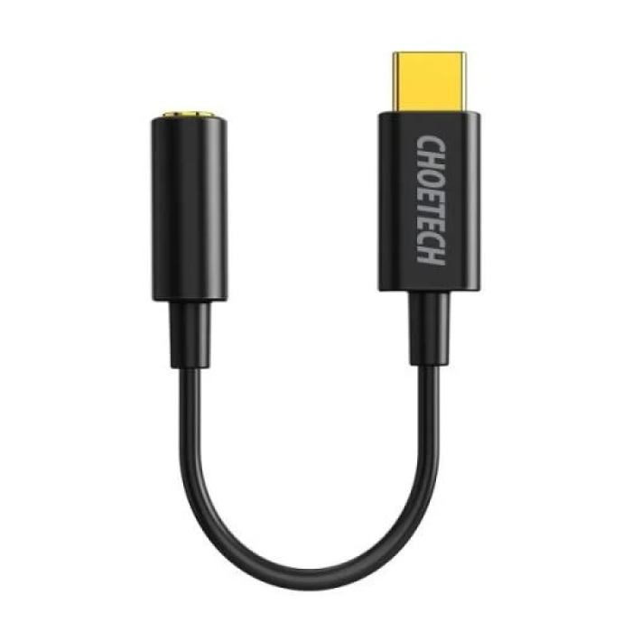 Аудіокабель-перехідник Choetech AUX003 Type-C — 3.5 мм, 10 см