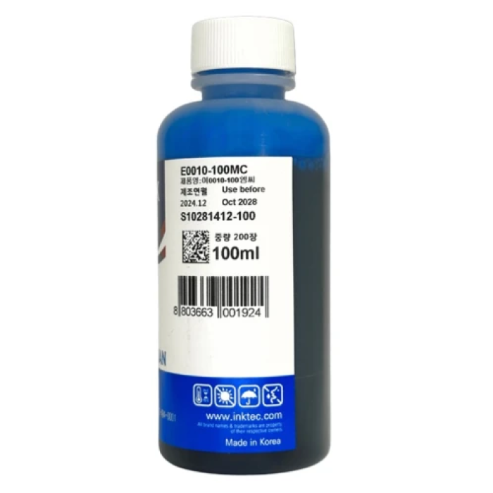 Заправне чорнило InkTec E0010 Cyan для Epson, 100 мл