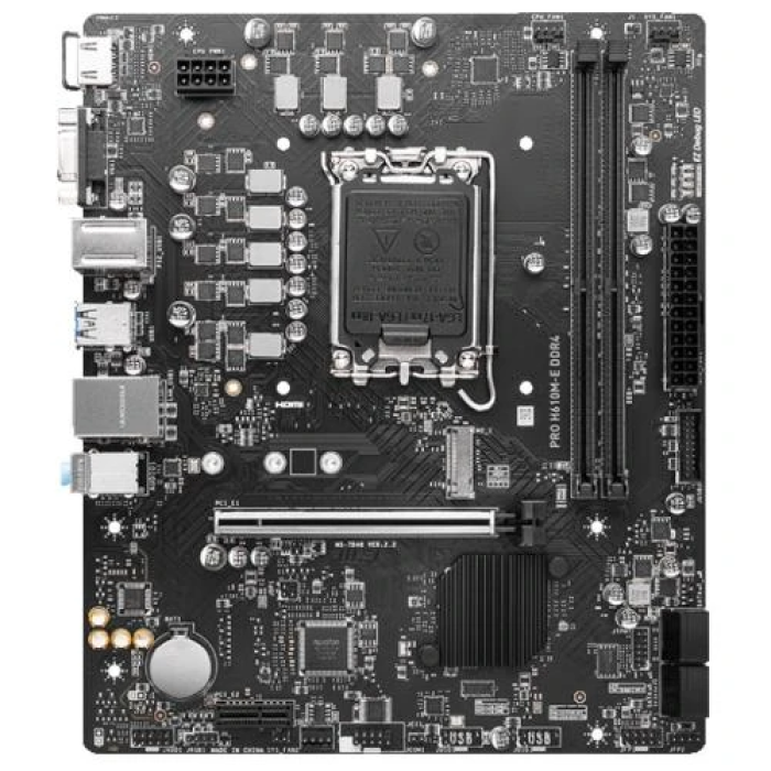 Материнська плата MSI PRO H610M-E DDR4 для компактного ПК