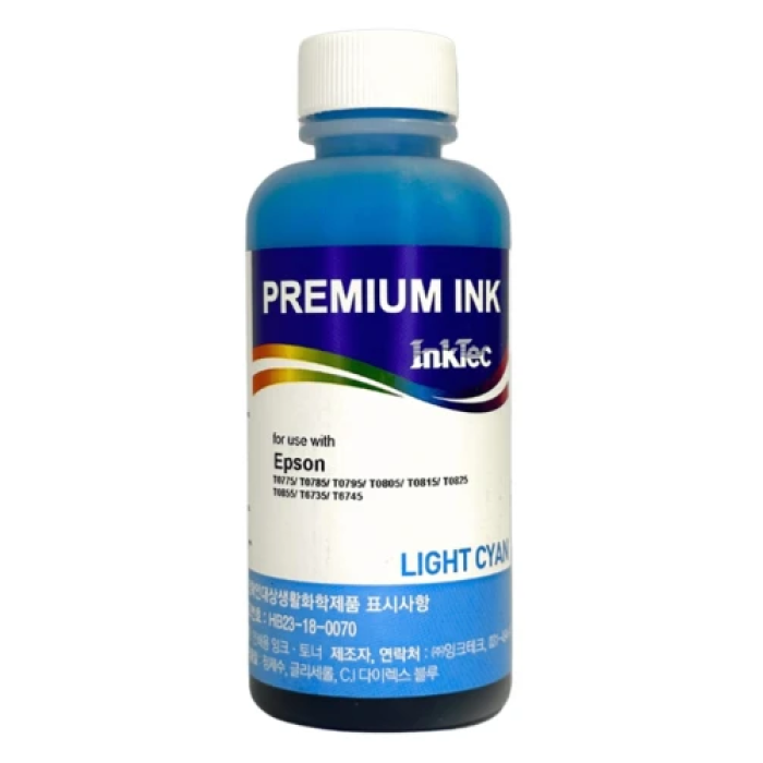 Водорозчинне чорнило InkTec E0010 Light Cyan для Epson