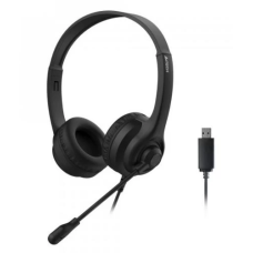 Комп'ютерна гарнітура (навушники з мікрофоном) A4Tech HU-8 USB, чорний