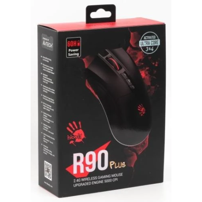 Бездротова ігрова миша Bloody R90 Plus Black з 5000 cpi