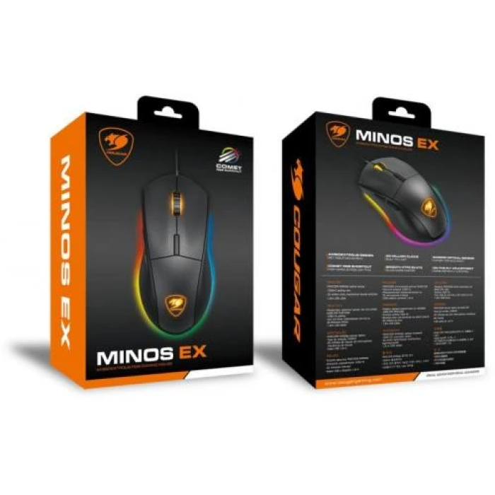 Ігрова миша Cougar Minos EX Black з роздільністю 6400 dpi