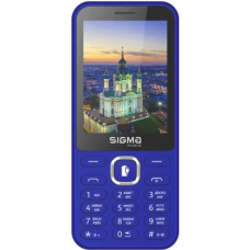 Мобільний телефон (кнопковий телефон) Sigma mobile X-style 31 Power TYPE-C синій, 3100 мА·год