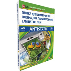 Плівка для ламінування (ламінувальна плівка) D&A Art Antistatic A5 80 мкм, 100 шт