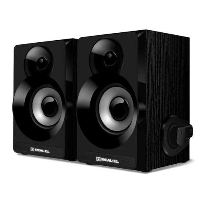 Комп’ютерні колонки REAL-EL S-200, 2 x 3 Вт, Black