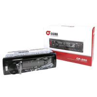 Автомагнітола (автомобільний ресивер) Sigma CP-250 BT RGB 1 Din, Bluetooth, 4×45 Вт