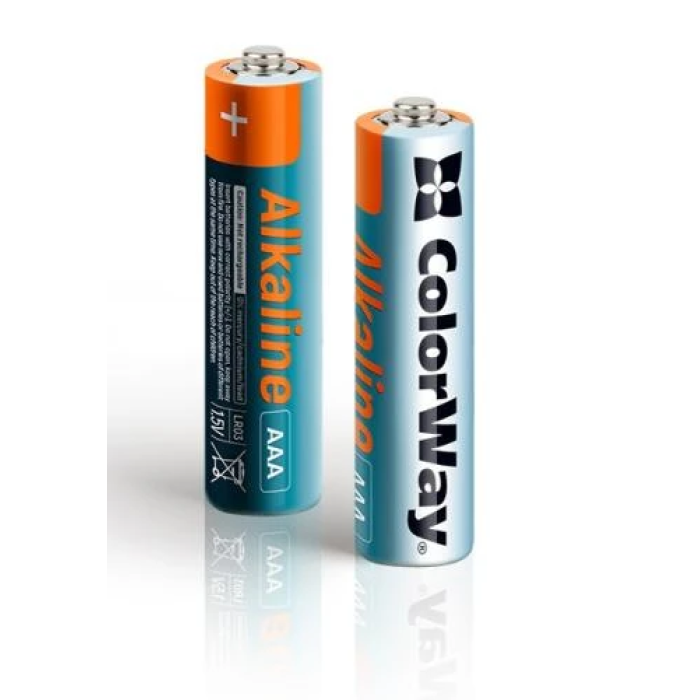 Лужні батарейки AAA ColorWay Alkaline Power, упаковка 40 шт