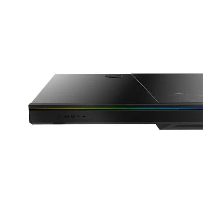 Комп’ютерний стіл-корпус ALmordor E140G Black з RGB-підсвічуванням
