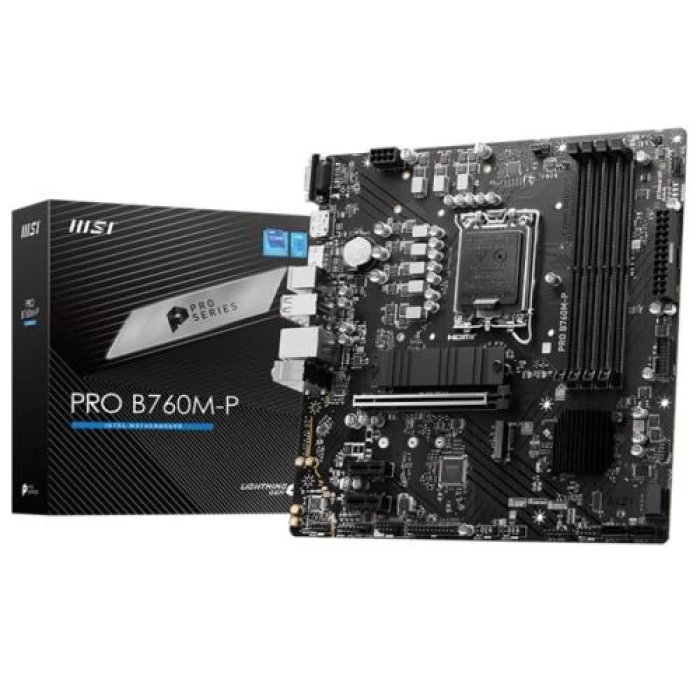 Материнська плата MSI PRO B760M-P MicroATX для DDR5