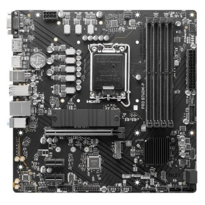Материнська плата MSI PRO B760M-P MicroATX для DDR5