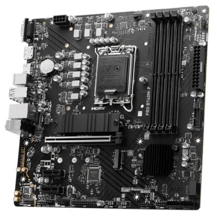 Материнська плата MSI PRO B760M-P MicroATX для DDR5